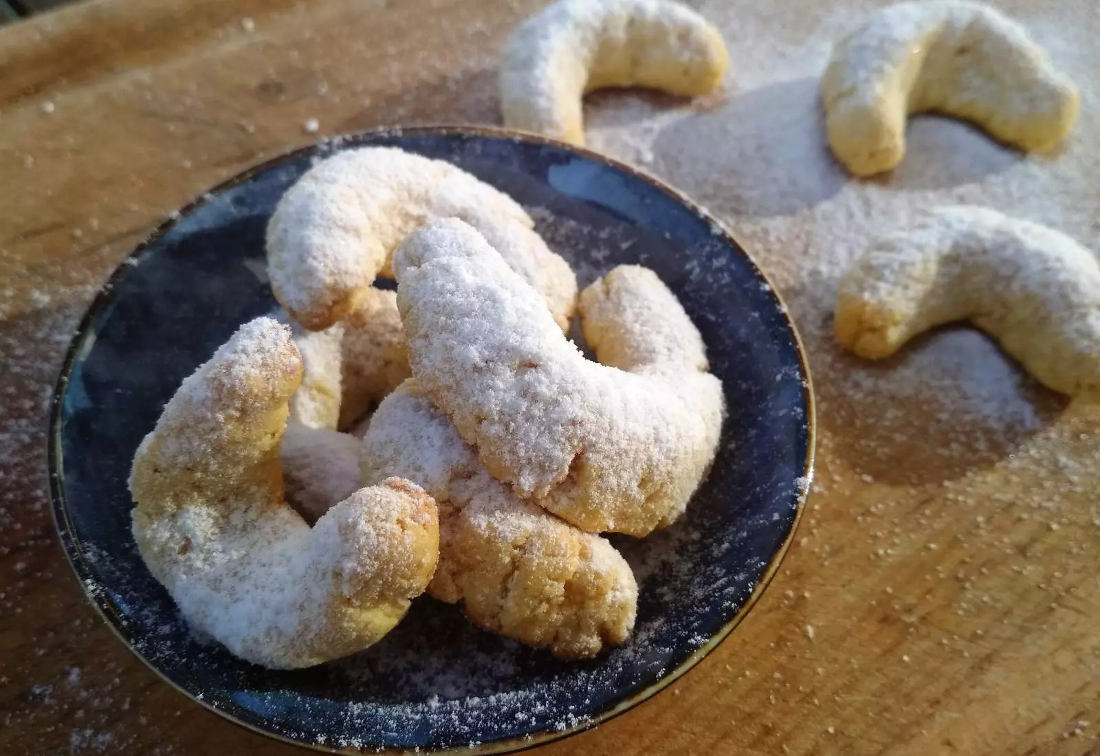 Low carb cukroví vanilkové rohlíčky